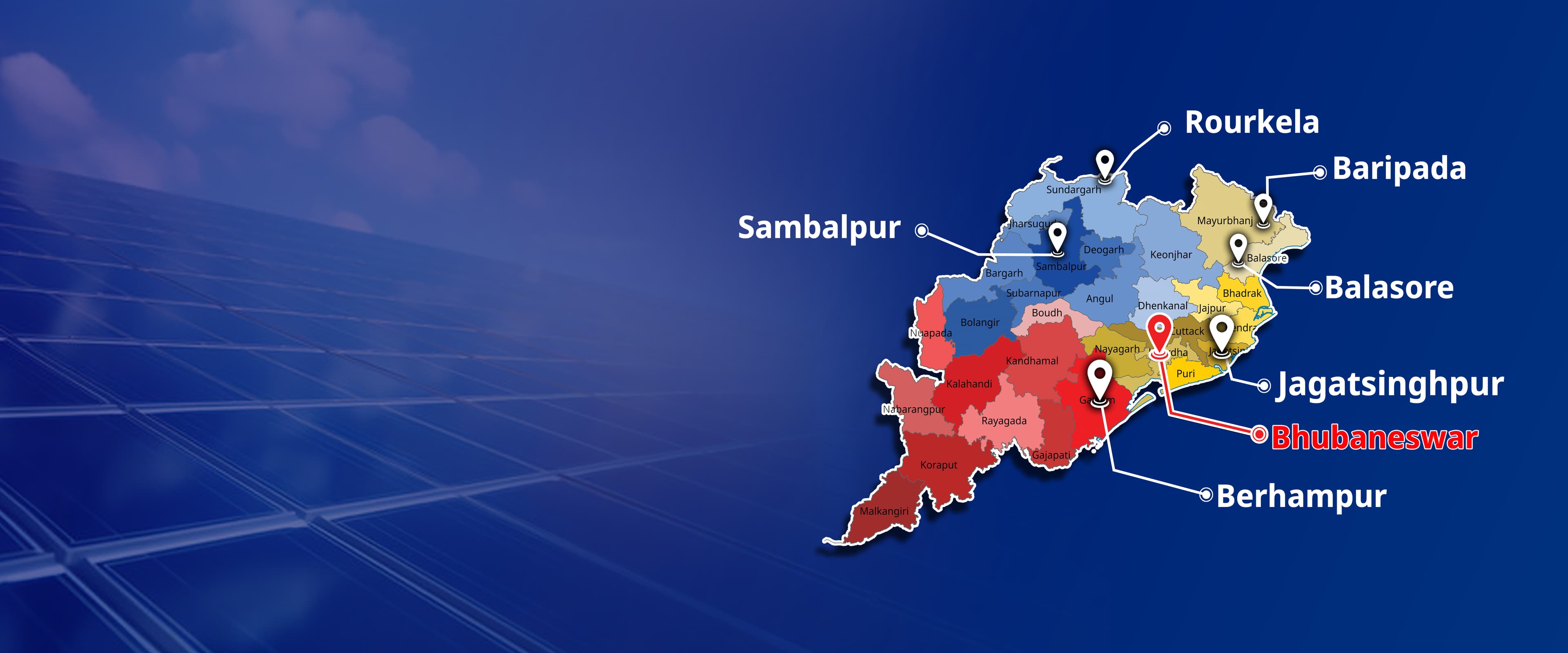 Service coverage map